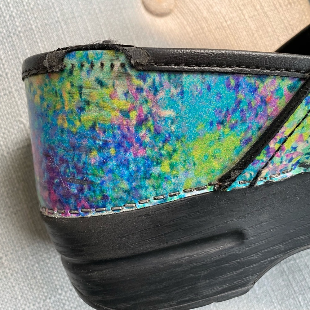 Dansko Watercolor Clogs Shoes Sz. 8.5 / 39 - Picture 5 of 12